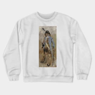 My Late Husband by Carl Larsson Crewneck Sweatshirt